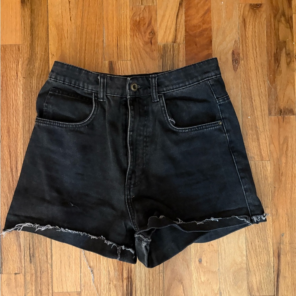 Zara high waist denim shorts
